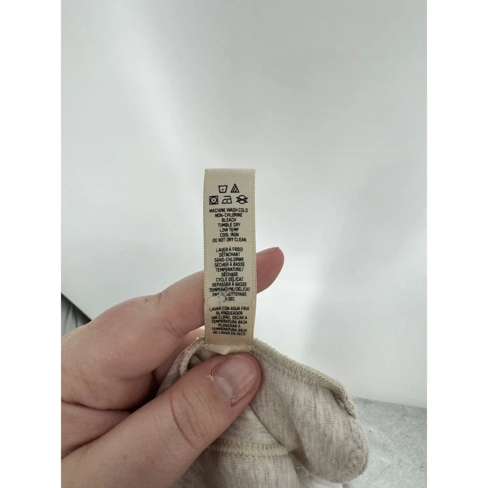 SKIMS Cotton Jersey Scoop Bralette Bra Womens 4XL 4X Light Heather Grey Neck